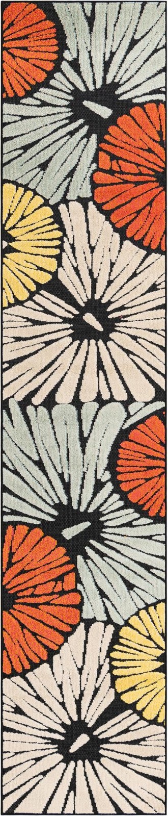 2' 7 x 12' Bostwick · Floral / botanical Outdoor Rug, multi