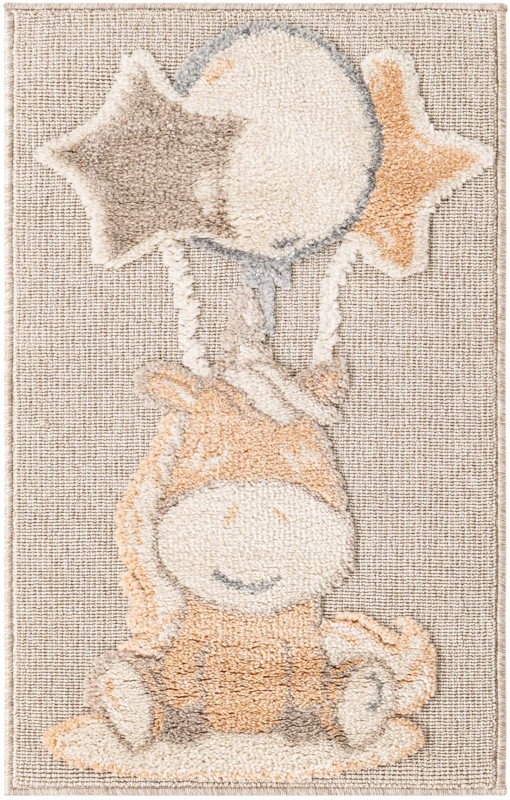 2' x 3' Myles · Pictoral rug, peach blossom