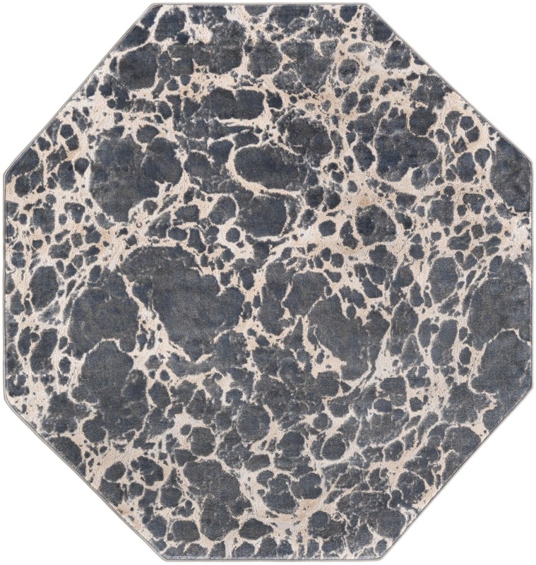 7' x 7' Lionel · Abstract rug, grey