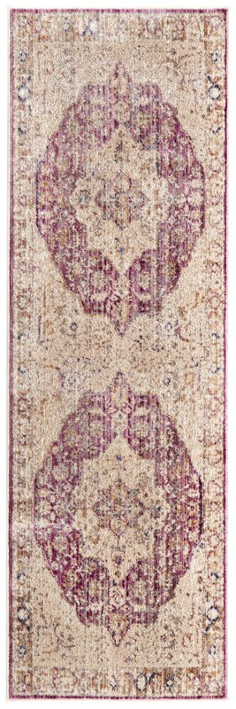 2' x 6' Denver · Border rug, lavender