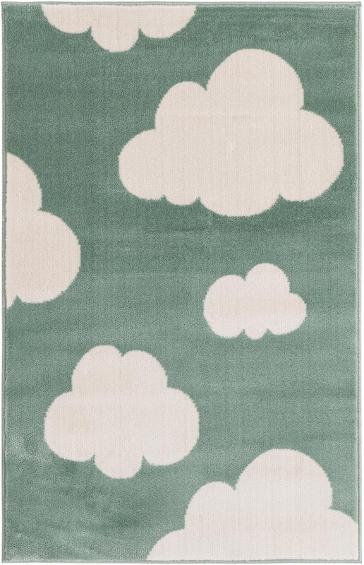 Abbot · Pictoral rug, soft green