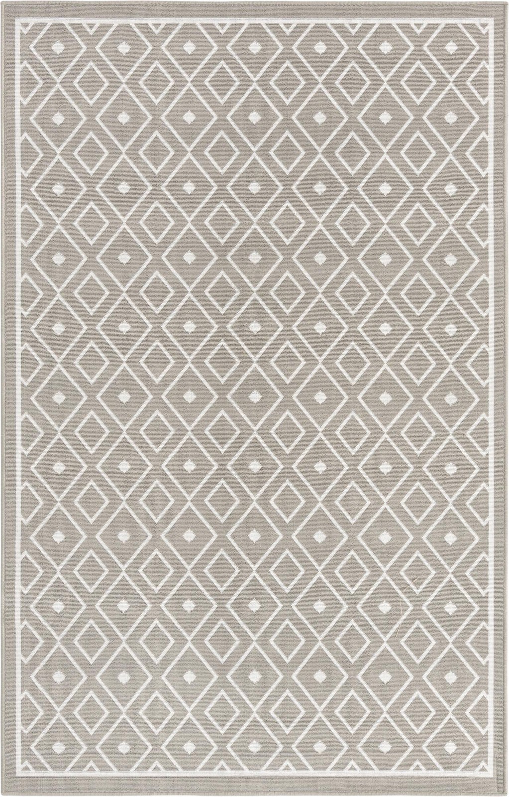 5' 3 x 8' Revell · Diamond Outdoor Rug, gray