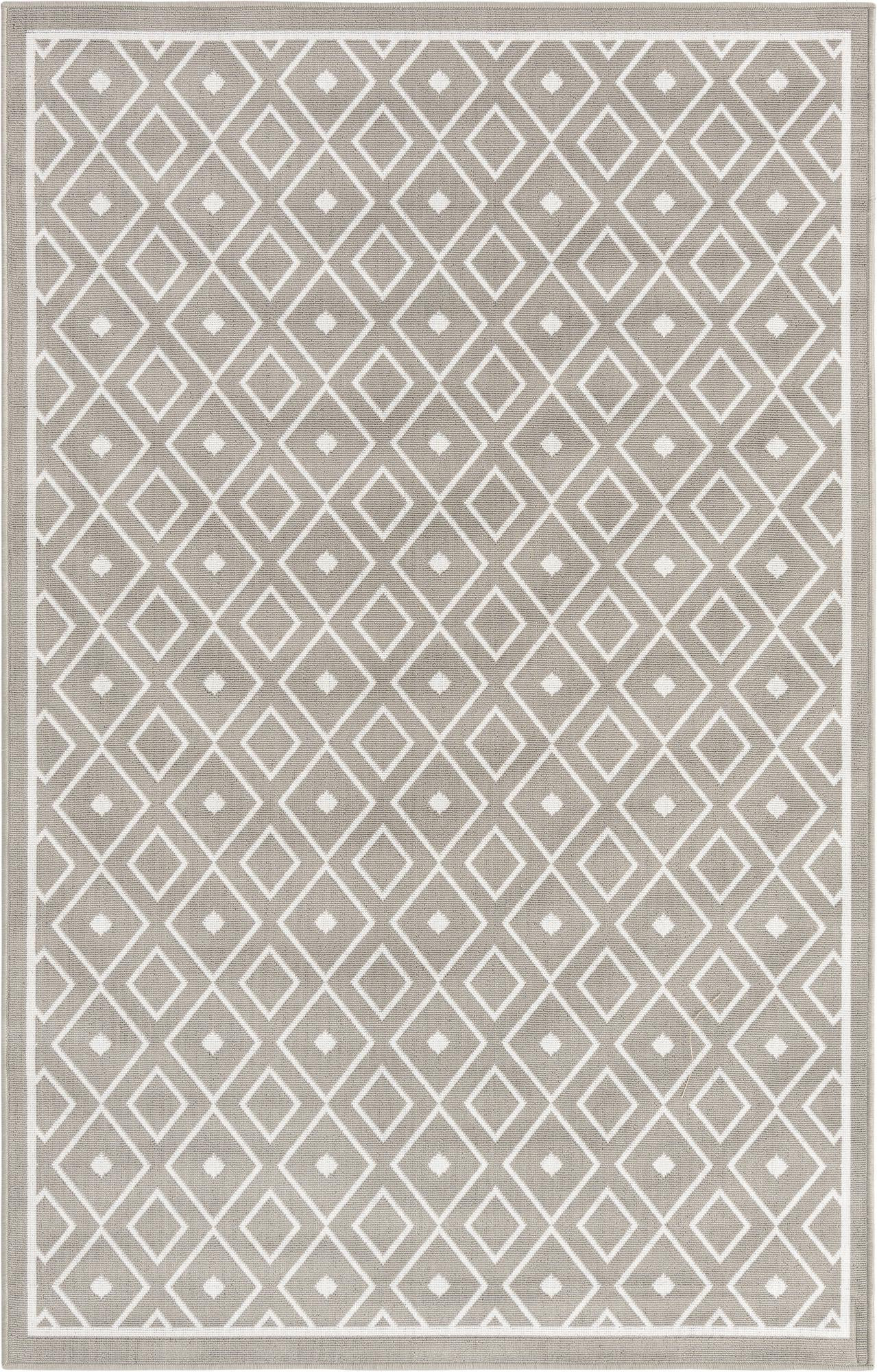 5' 3 x 8' Revell · Diamond Outdoor Rug, gray