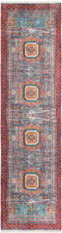 2' x 8' Cavell · Border rug, multi