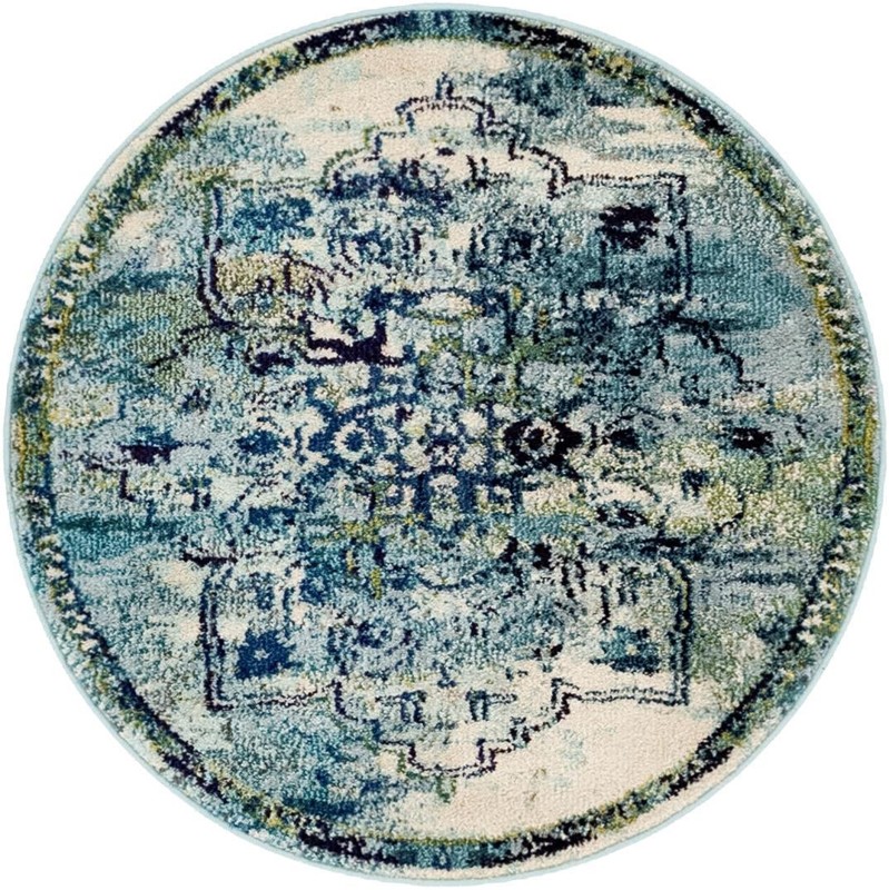 3' 3 x 3' 3 Lucas · Abstract Washable Rug