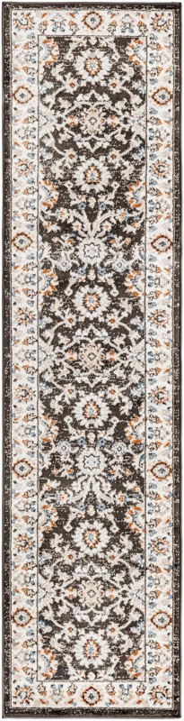 Reuben · Border rug, fume gray
