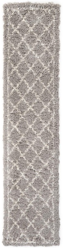 2' 7 x 12' Kemble · Diamond Shag Rug, ash gray