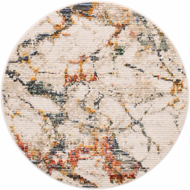 Hume · Abstract rug, white and multicolor