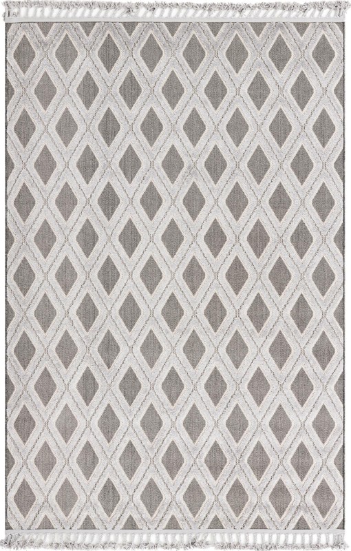 6' x 9' Goshen · Diamond rug, charcoal