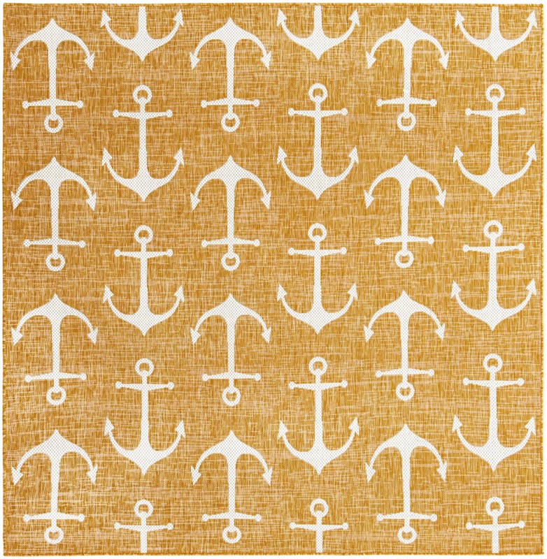 7' 10 x 7' 10 Millbrook · Outdoor Rug, yellow