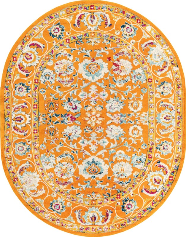 Aspen · Border rug, orange