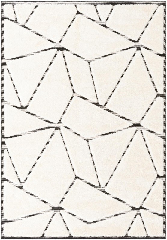 6' x 9' Sutter · Geometric rug, ivory white