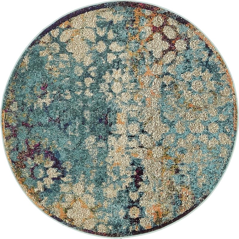 4' x 4' Joyner · Abstract Washable Rug