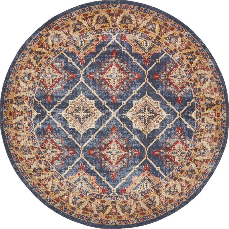8' x 8' Banks · Border rug