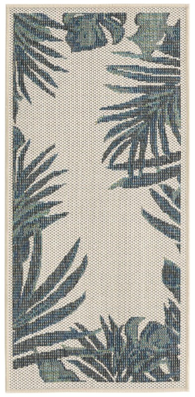 Allington · Border Outdoor Rug, ivory
