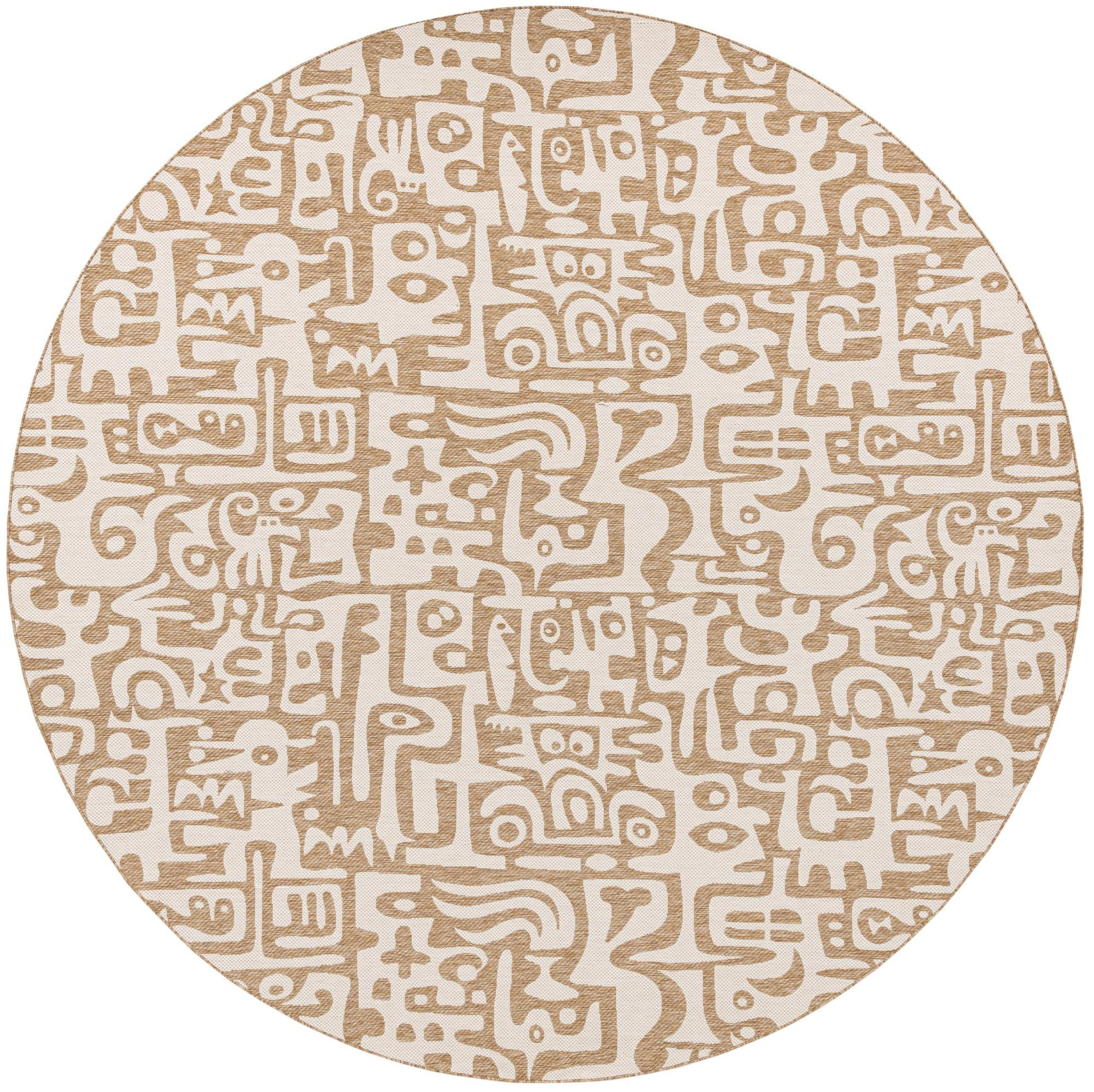 13' x 13' Hungerford · Abstract Outdoor Rug, taupe