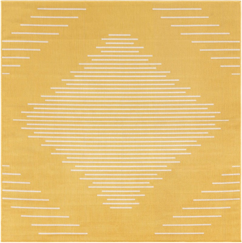 Harlow · Diamond Outdoor Rug, yellow