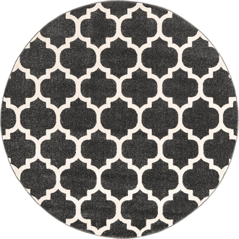 6' x 6' Arkwright · Trellis rug, fume
