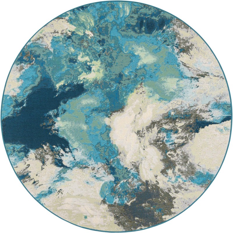 6' 1 x 6' 1 Lomax · Abstract Outdoor Rug