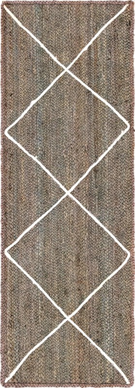 Bishop · Diamond Braided Jute Rug
