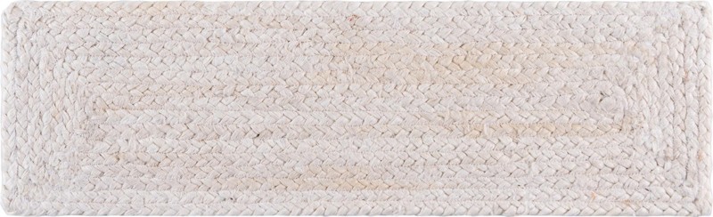 Marlin · Solid Braided Jute Rug, white