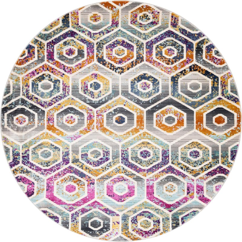 5' 2 x 5' 2 Beckett · Geometric rug, multi
