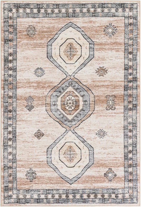 Eldridge · Border rug, ivory and beige