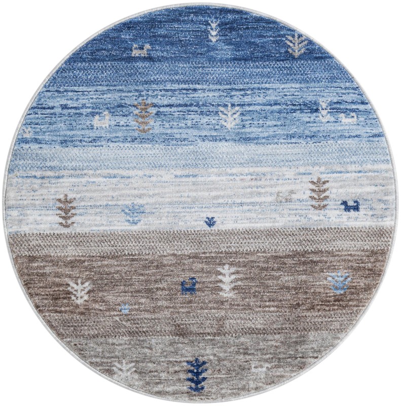 3' 3 x 3' 3 Ellsworth · Gradient rug, blue gray
