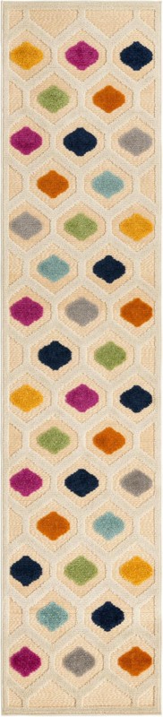 2' x 10' Raleigh · Geometric Outdoor Rug, beige