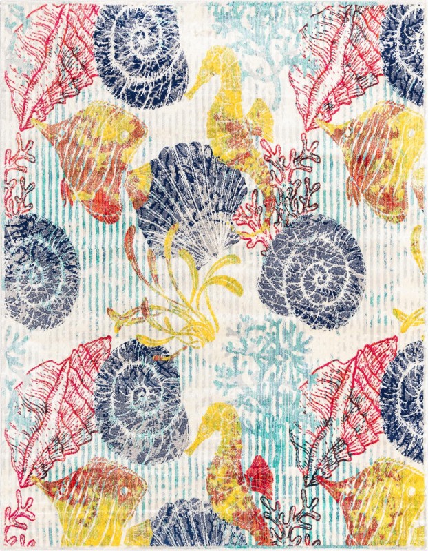 7' 10 x 10' Bewley · Lines rug, multi
