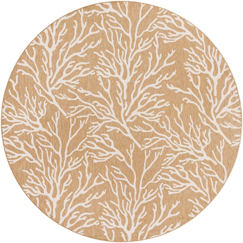 10' x 10' Northfield · Floral / botanical Outdoor Rug, taupe