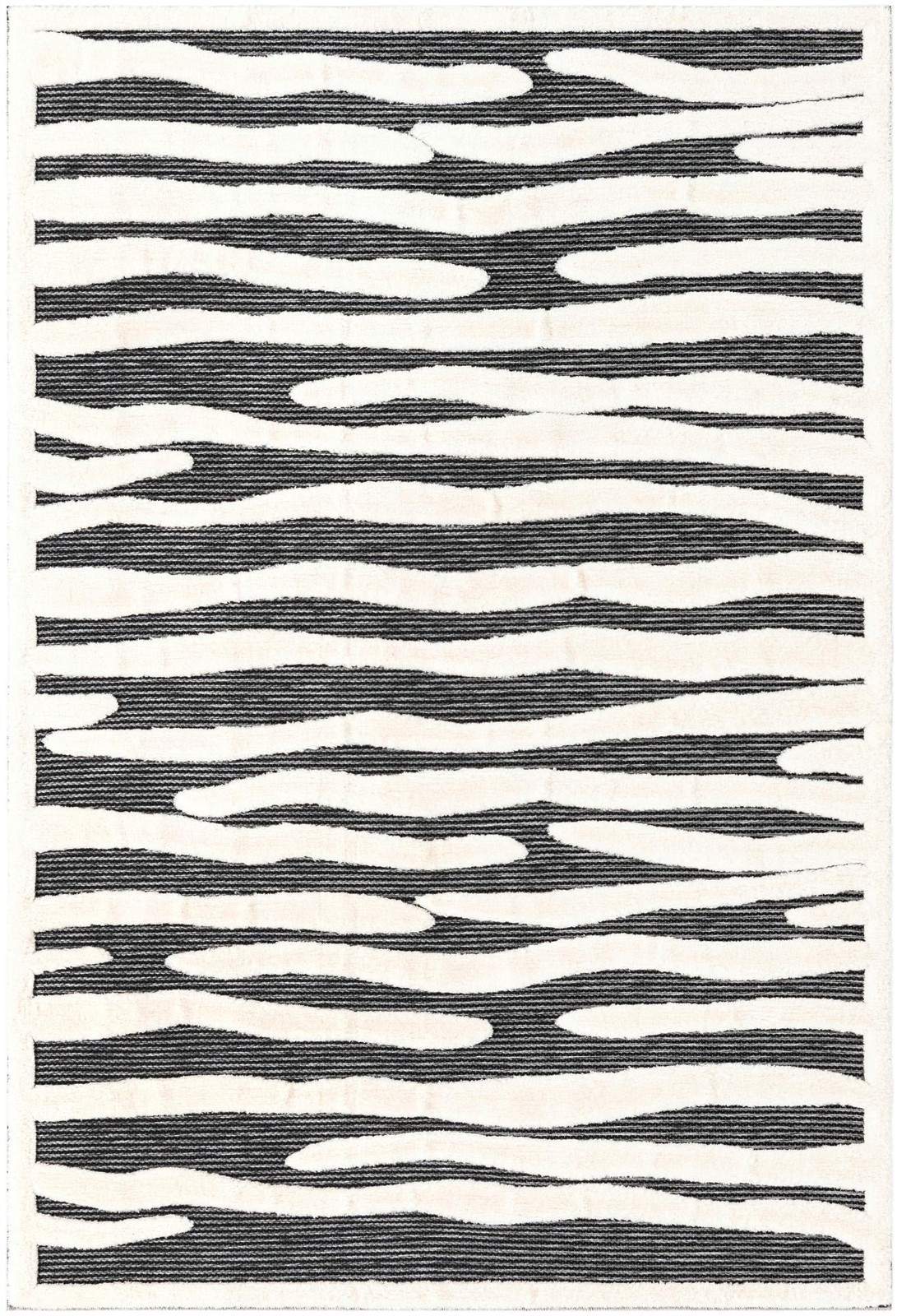 6' x 9' Villiers · Abstract rug, gray