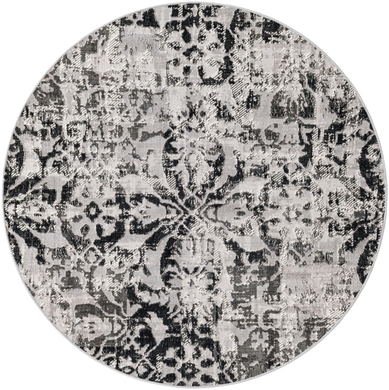 Carrick · Medallion rug, grey