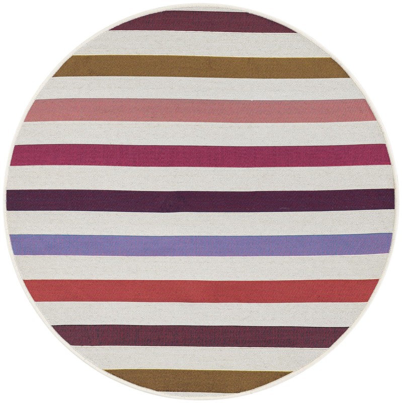 3' x 3' Lomax · Striped Outdoor Rug