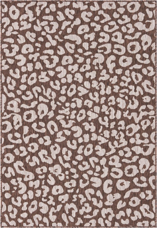 4' x 6' Cardamom · Animal print Outdoor Rug, brown
