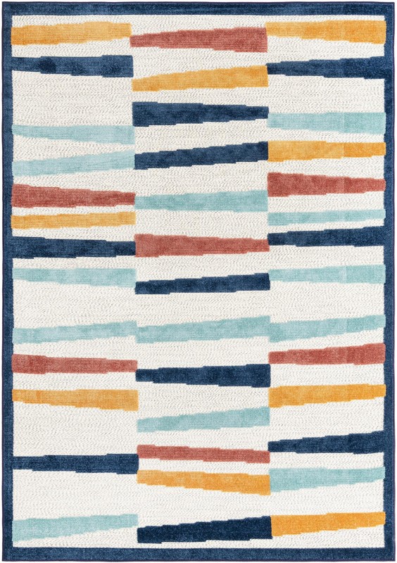 Drummond · Geometric Outdoor Rug, ivory