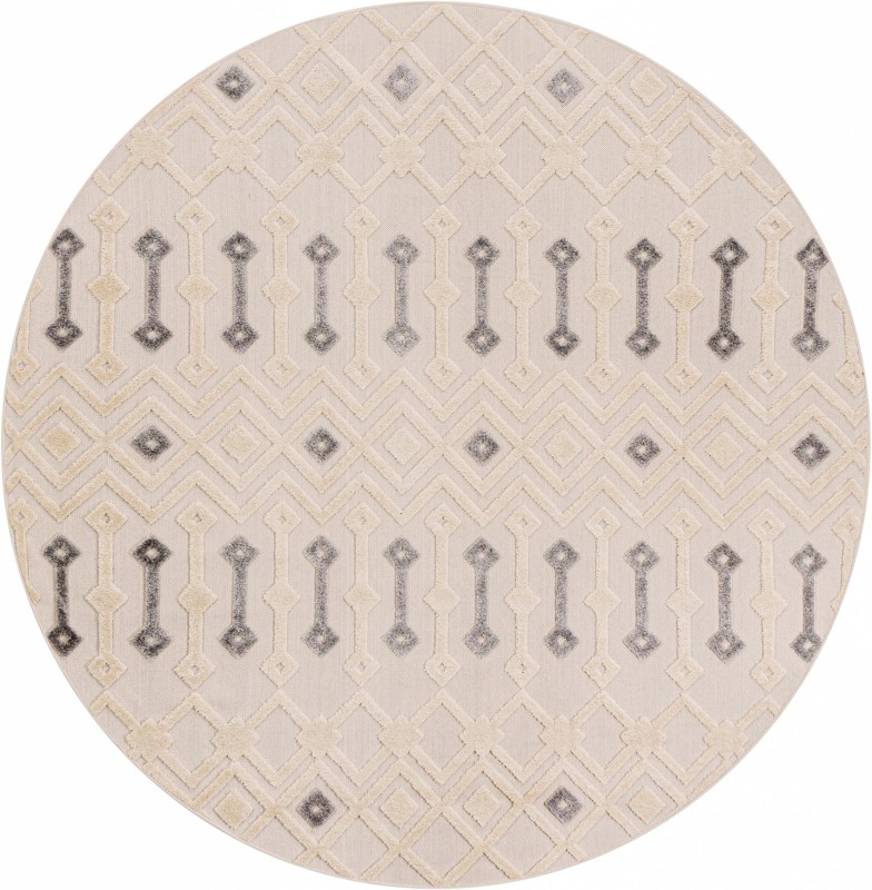 7' 10 x 7' 10 Rothwell · Diamond rug, sandy beige