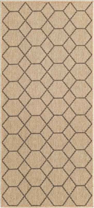 Richter · Geometric lattice rug, natural and brown
