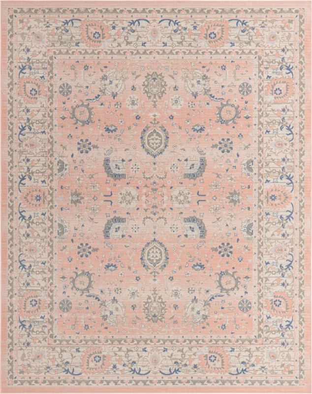 McKay · Medallion rug, pink and blue