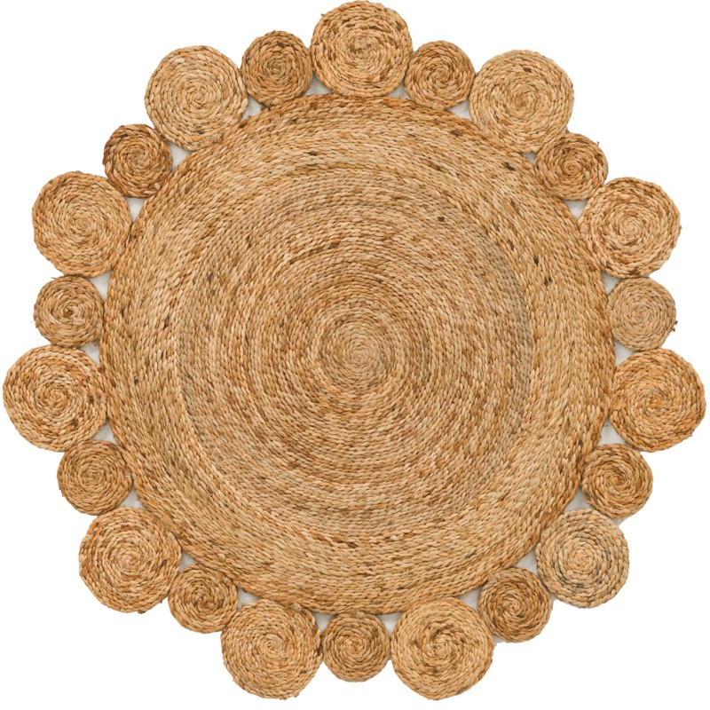 3' 1 x 3' 1 Cranston · Solid Braided Jute Rug, natural