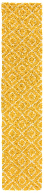 2' 7 x 12' Brock · Diamond Shag Rug, yellow