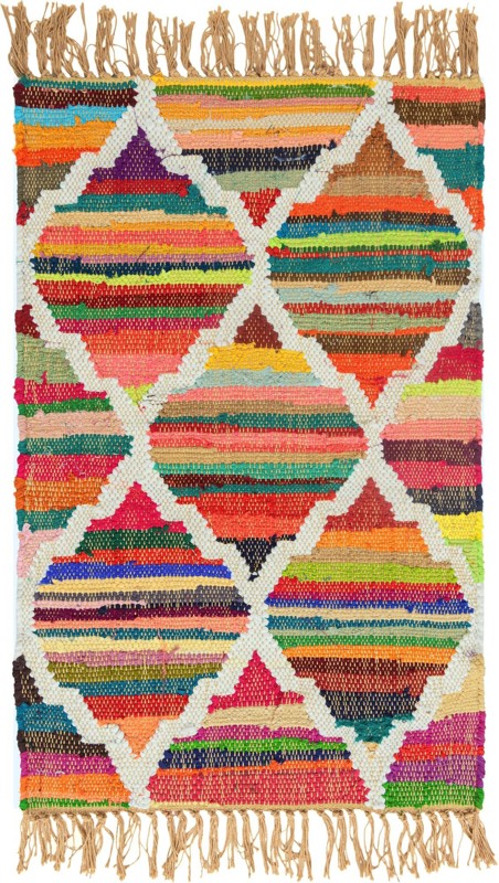 2' x 3' 1 Peploe · Lines Chindi Rug, multi