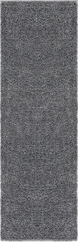 2' x 6' 7 Calvert · Solid Shag Rug, pebble gray