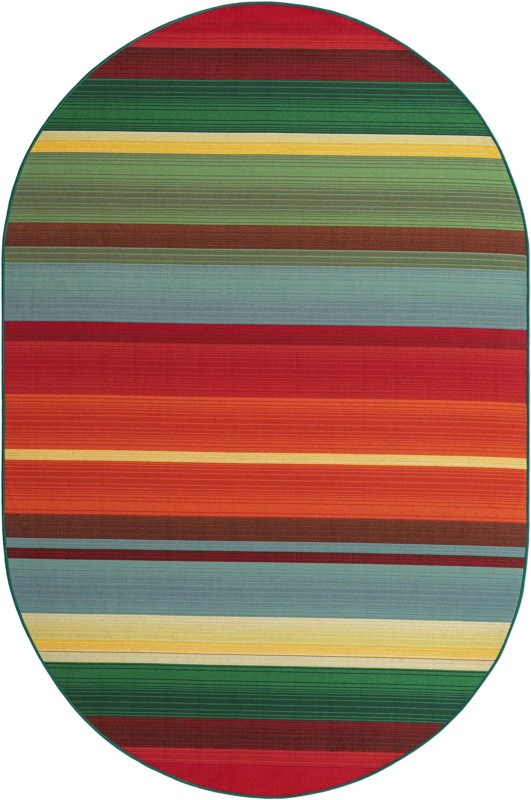 5' 3 x 8' Lomax · Abstract Outdoor Rug