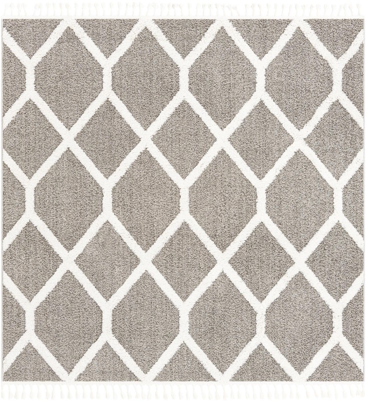7' 10 x 7' 10 Kirkwood · Geometric rug, gray