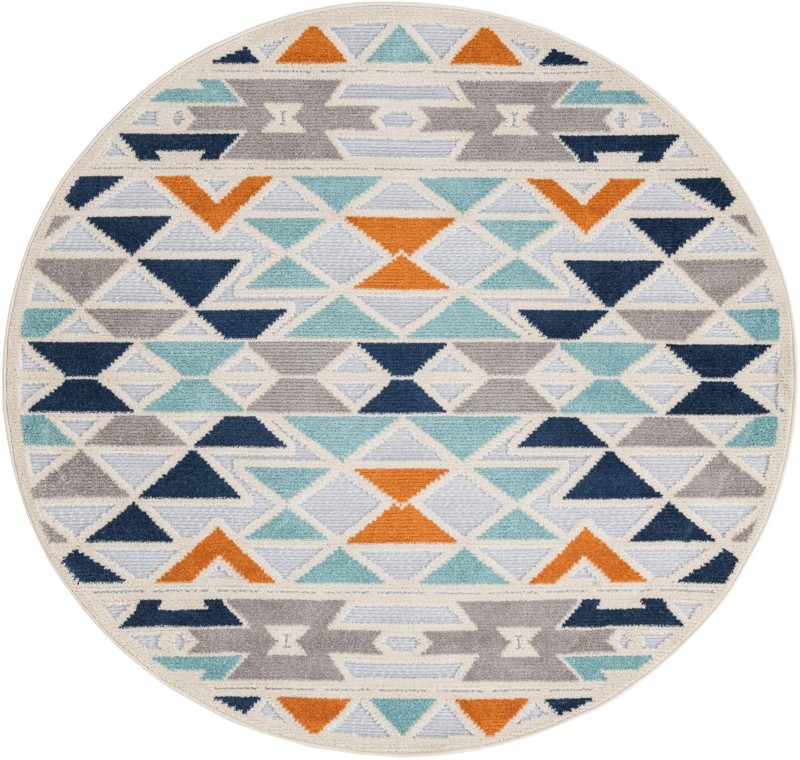 Barrington · Geometric Outdoor Rug, gray