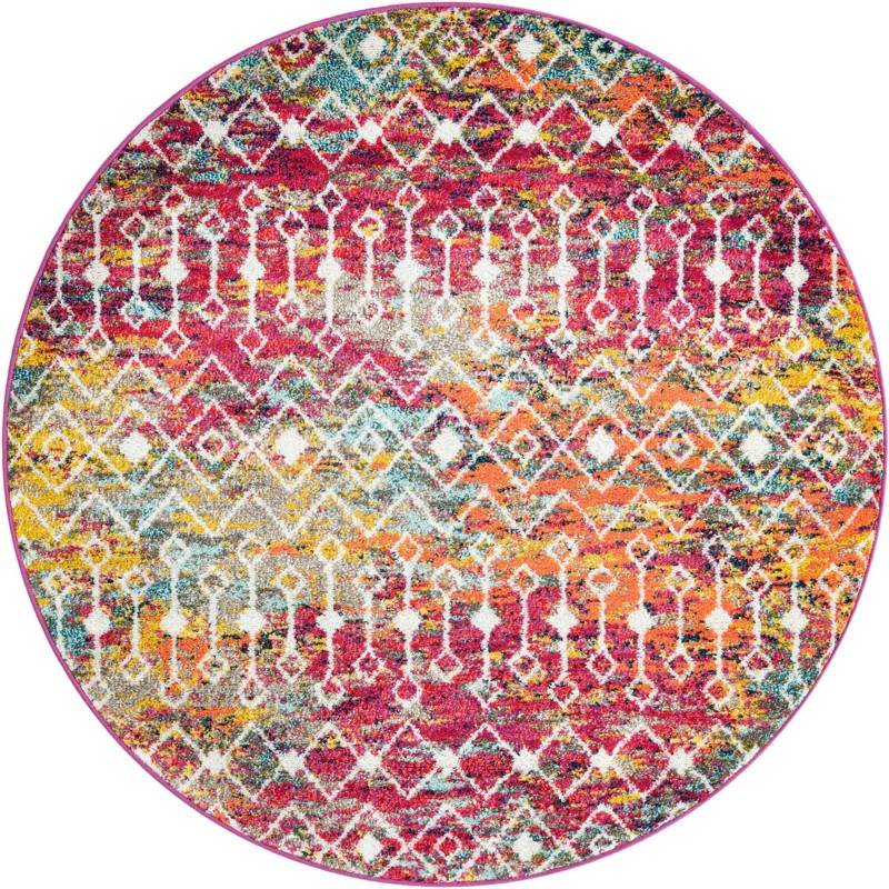 5' 3 x 5' 3 Boswell · Chevron rug, multi