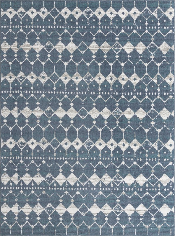 9' x 12' Stowe · Diamond Outdoor Rug, navy