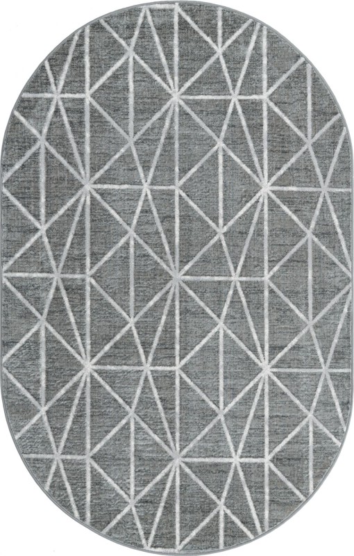Gilman · Geometric rug, grey