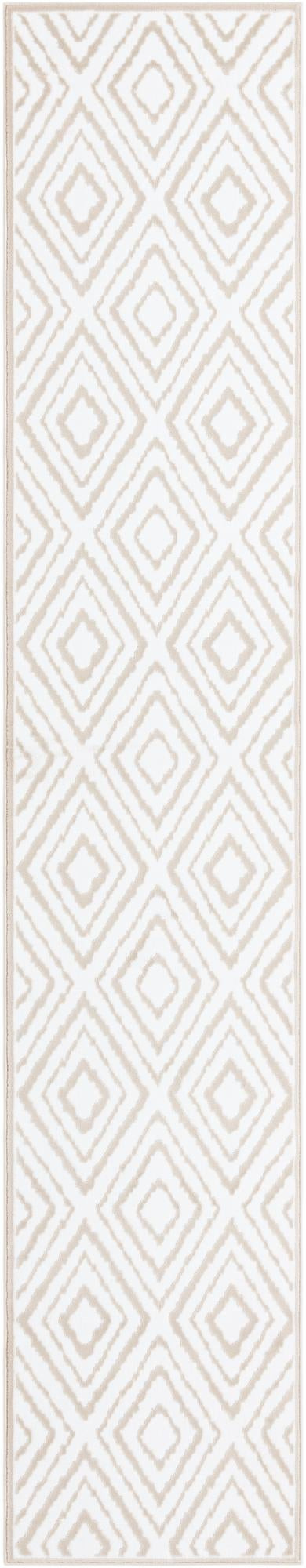 2' 6 x 13' Brattleboro · Diamond rug, snow white